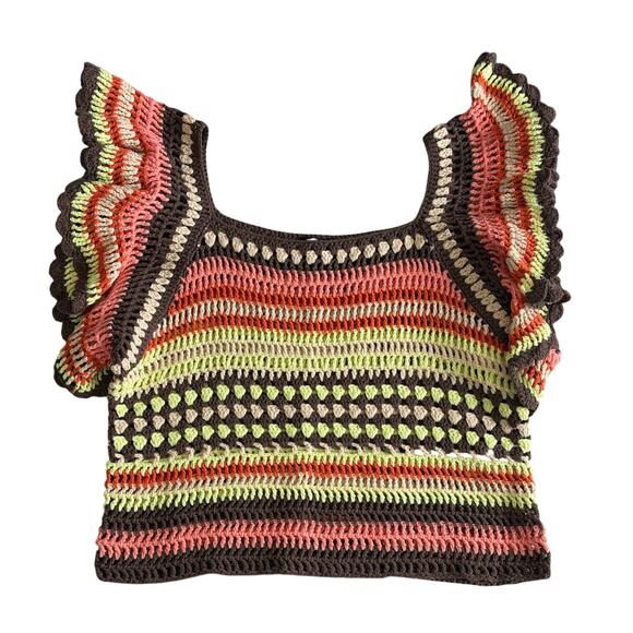 Rails Tops - RAILS Womens Crochet Top Size Small